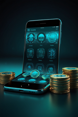Night Luck casino app on a smartphone